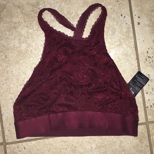Burgundy bralette